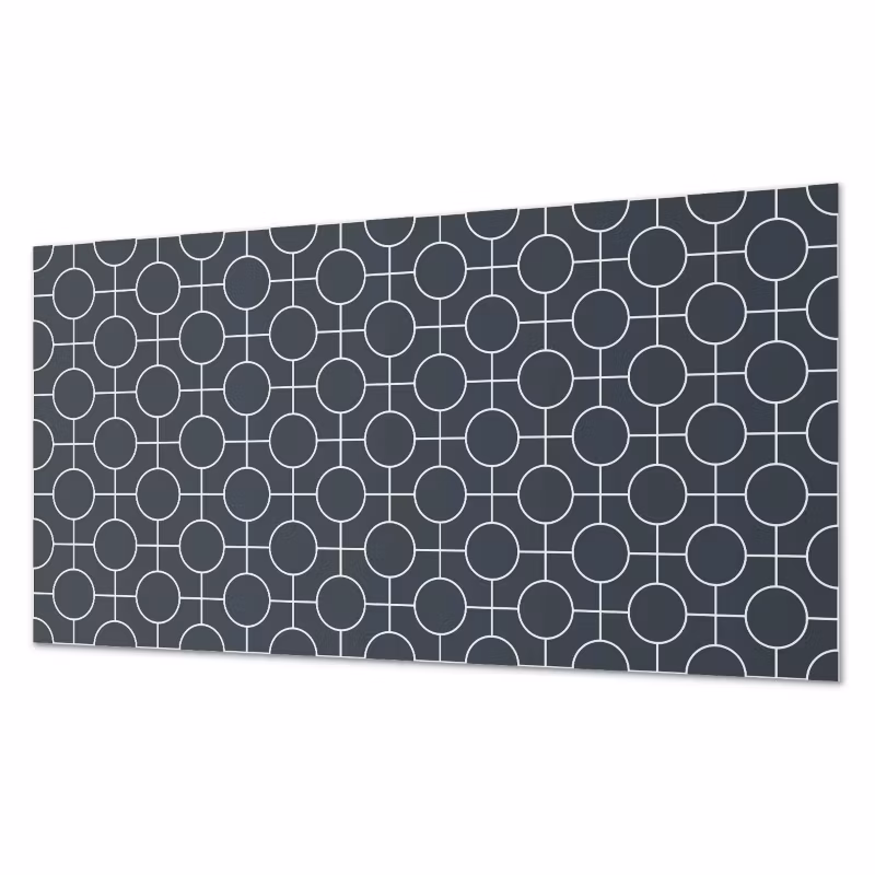 Komplet Kafelków PCV ArtPrintCave 60×30 cm Geometryczny wzór kół i linii 6 szt.