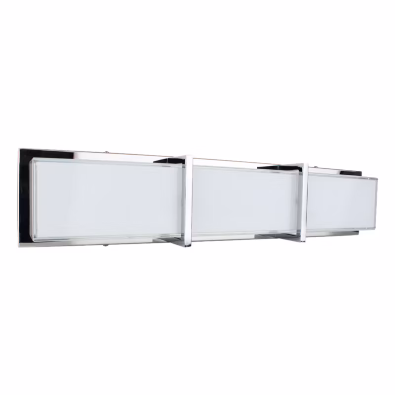 Kinkiet SPOT Light 1xLED 27W Minimalistyczne Połączenie Bieli z Akcentem Chromu, Polski Producent, 1szt.