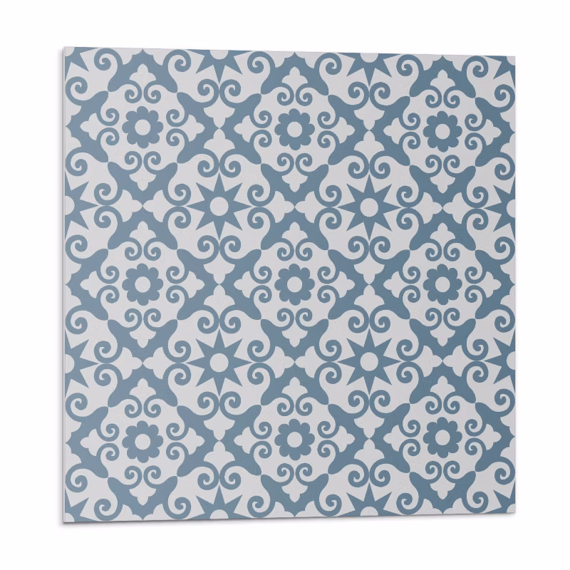 Kafelki samoprzylepne Wallfluent 20×20 cm Kwiatowa kompozycja z ornamentami 20 szt.