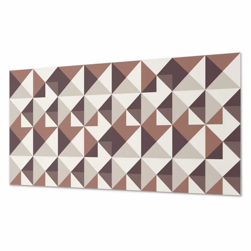 Komplet Kafelków PCV ArtPrintCave 60×30 cm Wzór geometryczny z trójkątami 6 szt.