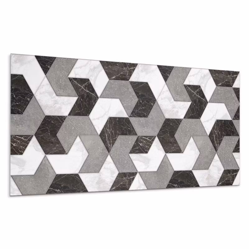 Kafelki samoprzylepne Wallfluent 40×20 cm Abstrakcyjne kształty w stylu geometrycznym 10 szt.