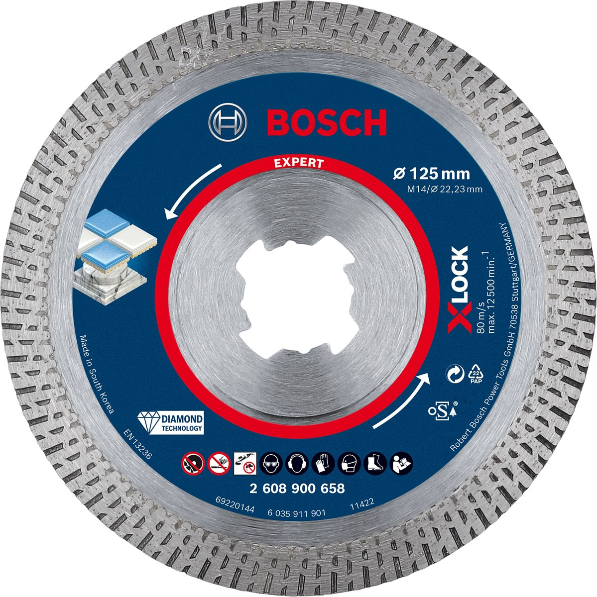 Tarcza do cięcia płytek 125×22,23 mm Bosch 2608900658