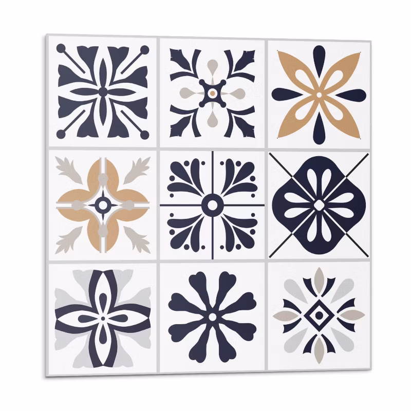 Kafelki samoprzylepne Wallfluent 20×20 cm Stylowe wzory w formie kafli 20 szt.