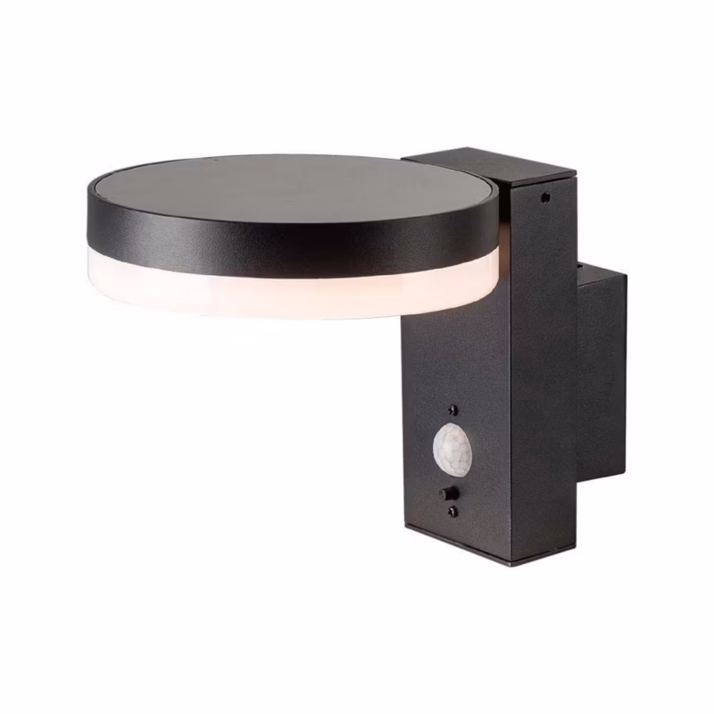 Kinkiet solarny z czujnikiem V-TAC 1147 czarno-biały LED 5.5W 3000K 220lm IP54 wym: 15,5 x 15,5 x 22,9 cm aluminium – 1 szt.