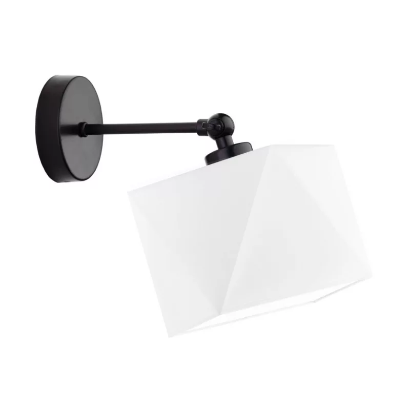 Kinkiet Volta Light Factory Loko Czarny/Biały Abażur 1xE27 1szt.