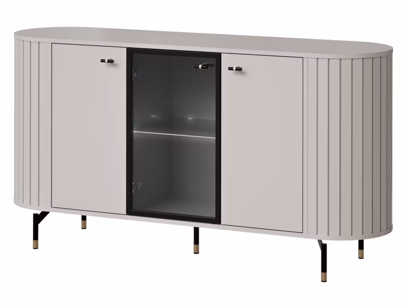 Komoda MIRJAN 24 Zante 150 2D1W 03 z oświetleniem LED kaszmir 1 szt.