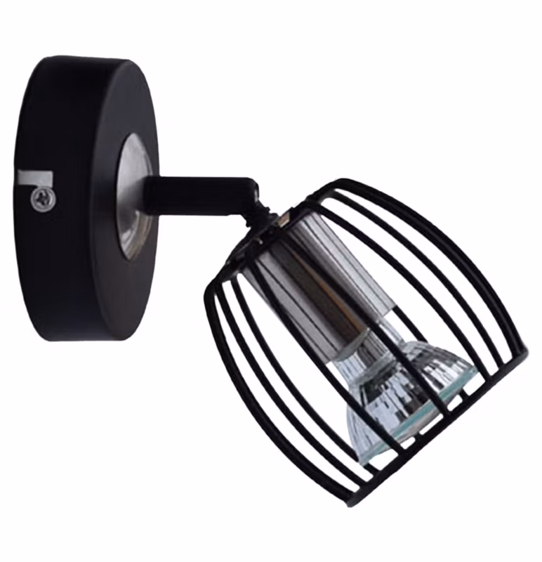 Kinkiet ścienny Candellux Zonk czarny-chromowany 1 x GU10 x 3W IP20 wym: 11 x 9 x 14 cm – 1 szt.