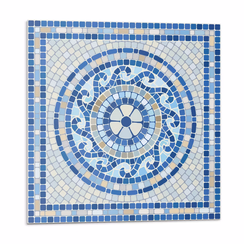 Kafelki samoprzylepne Wallfluent 20×20 cm Wzór mozaikowy inspirowany niebem 20 szt.