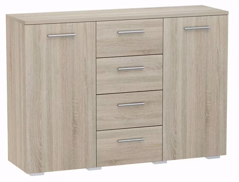 Komoda Matkam szafka HELENA 120 cm dąb sonoma 1 szt.