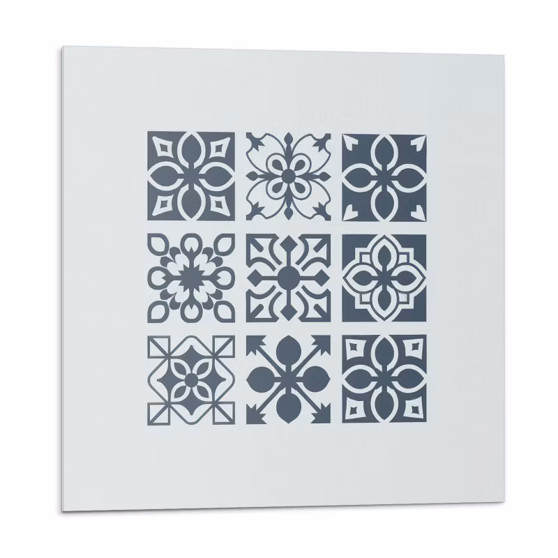 Kafelki samoprzylepne Wallfluent 20×20 cm Abstrakcyjne motywy w formie kwadratów 20 szt.