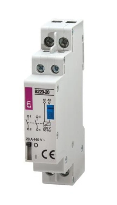 Stycznik bistabilny 32A 2‑biegunowy, 1‑modułowy RBS232‑20‑230V AC 002464105
