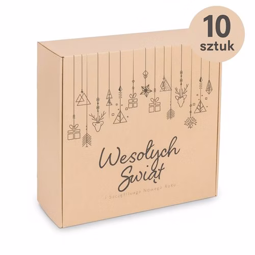 Karton fasonowy NEOPAK Fefco 427 z nadrukiem świątecznym 10 szt.