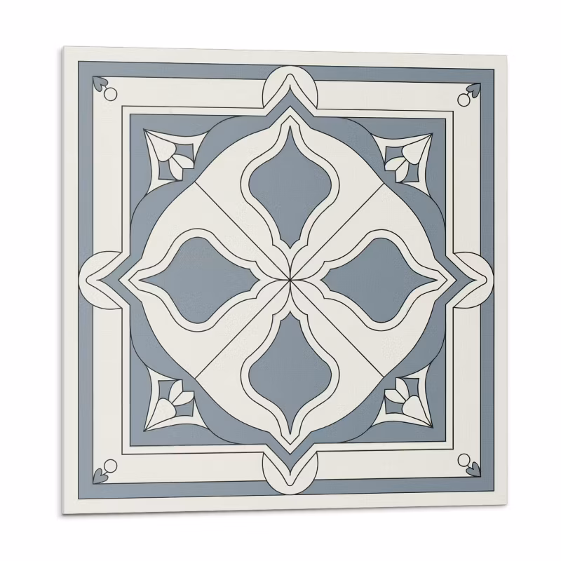 Kafelki samoprzylepne Wallfluent 30×30 cm Kwiatowy wzór na kafelkach 9 szt.