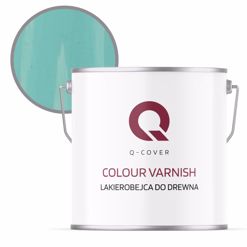 Lakierobejca do Drewna 3w1 Q-Cover Turkusowy H1441 Satyna 5L