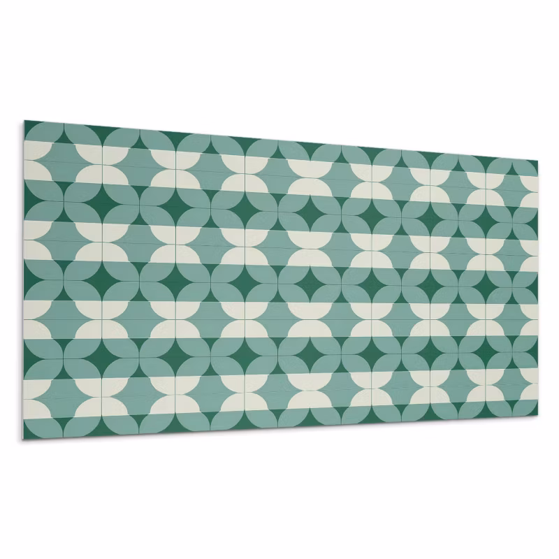Kafelki samoprzylepne Wallfluent 60×30 cm Krągłe wzory w geometrii 6 szt.