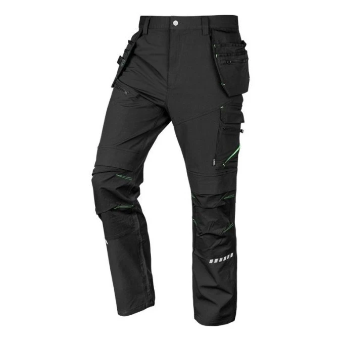 Spodnie robocze MixiMatch, 4 way stretch, z kaburami, Cordura, czarne, rozmiar S