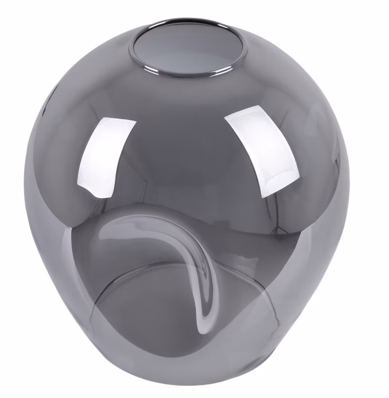 Klosz do lampy wiszącej Light Home LH Novalja E27 szary szklany 14x16cm 1szt.