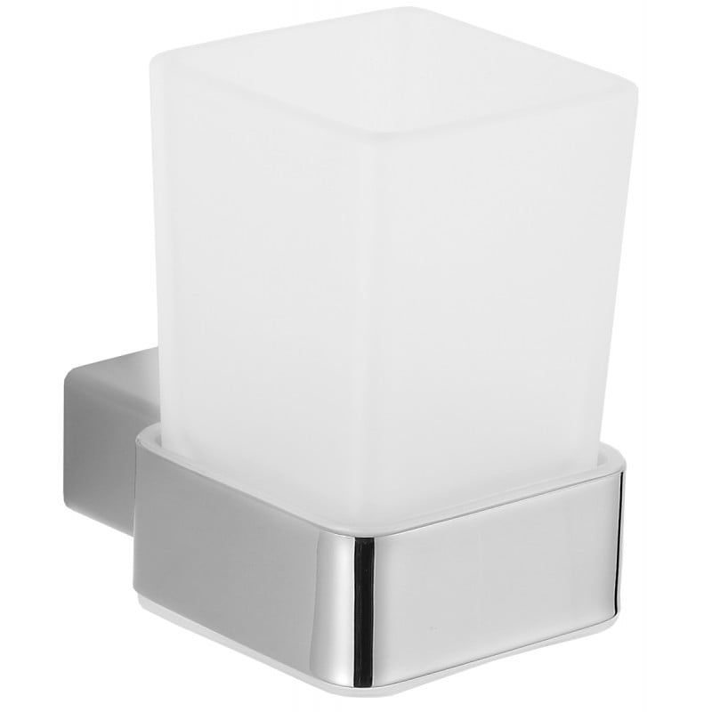 Kubek na szczoteczki ścienny Mexen Pavo chrom 7×10,5 cm 1 szt.