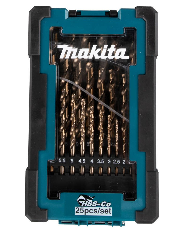 Zestaw 25 szt. wierteł HSS-CO do metalu 1-13mm Makita D-67577