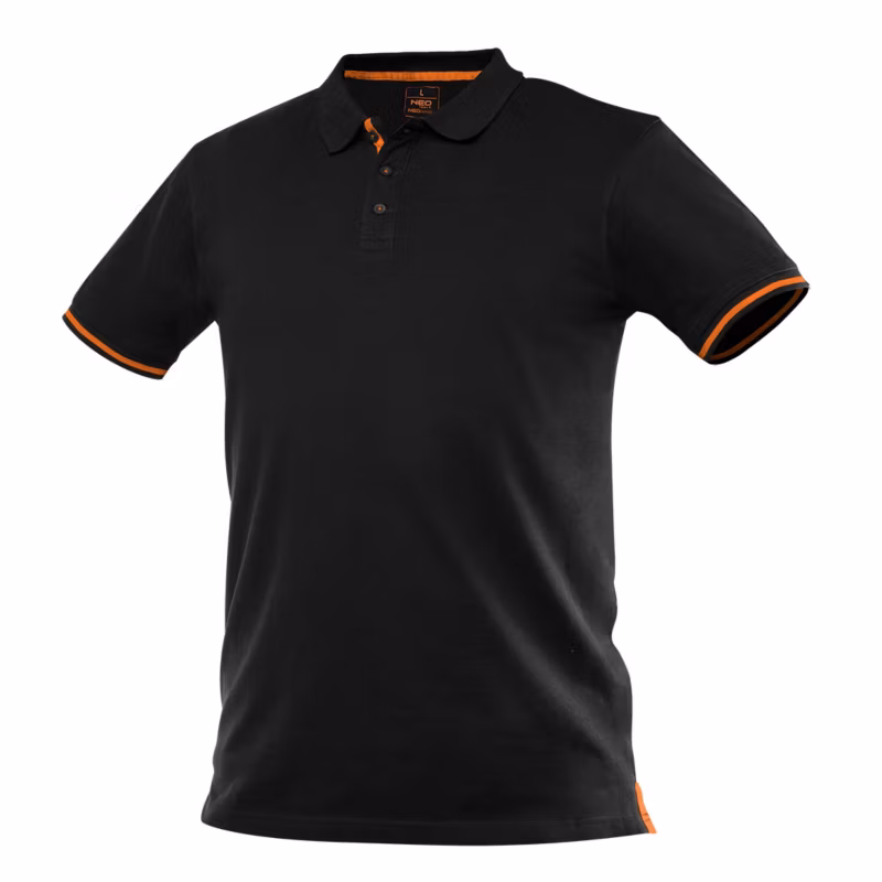 Koszulka polo Garage 100% bawełna pique XL czarna 1 szt.