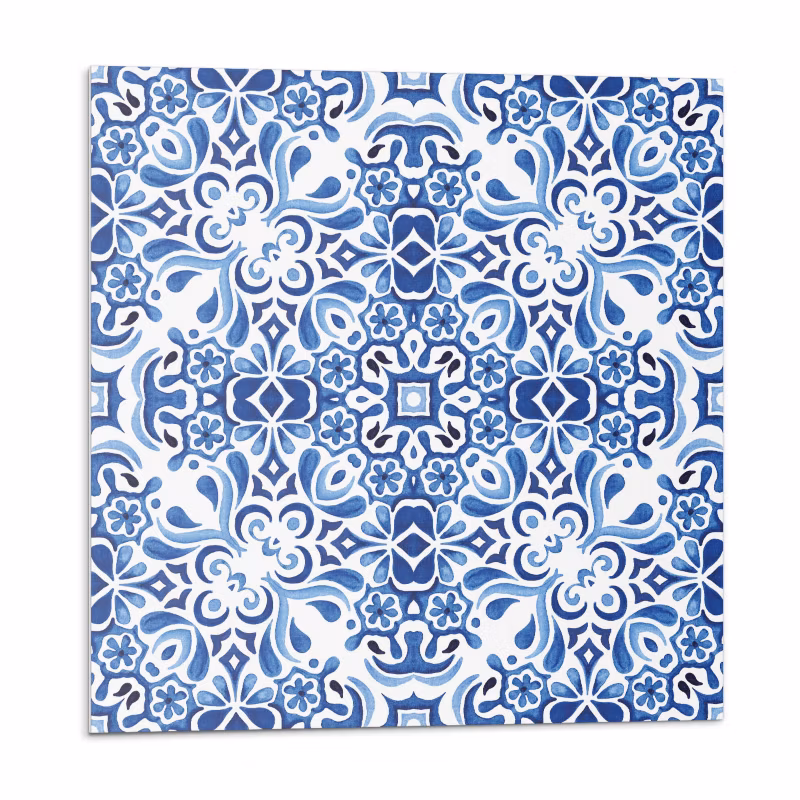Kafelki samoprzylepne Wallfluent 30×30 cm Tradycyjny wzór kwiatowy 9 szt.