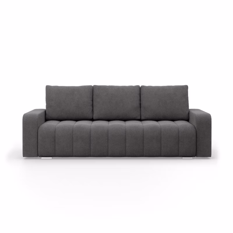 Kanapa TYLETEGOTU funkcja spania VELLUTO velvet ciemny szary 1 szt