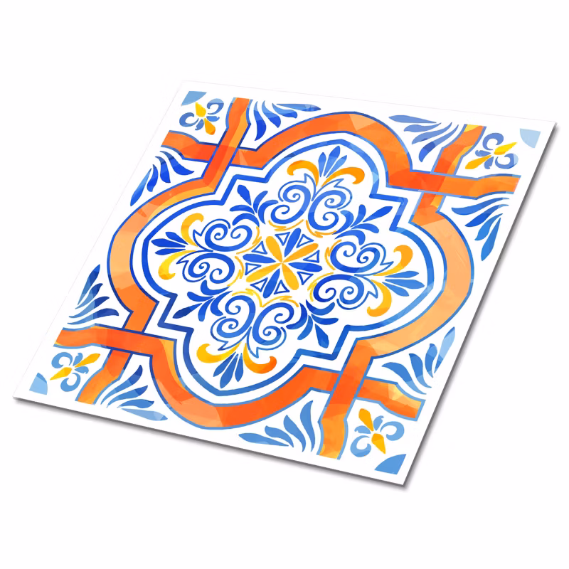 Kafelki samoprzylepne Tulup 30×30 cm Grafika w stylu Azulejo 9 szt.