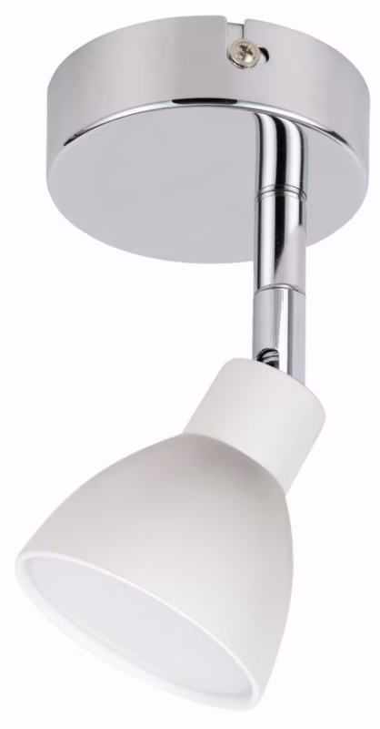 Kinkiet ścienny Candellux Roy chromowany biały LED 5W IP20 wym: 10 x 15 x 9 cm – 1 szt.
