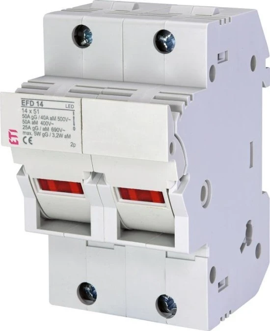 Rozłącznik bezpiecznikowy EFD 14 2p LED 002560013