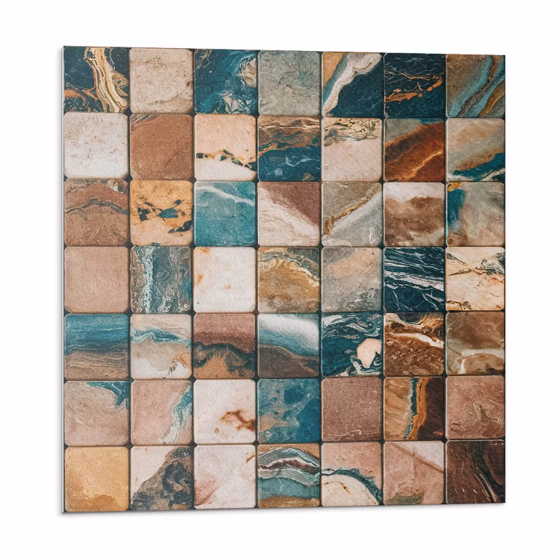 Kafelki samoprzylepne Wallfluent 20×20 cm Wzór mozaiki z kamiennych elementów 20 szt.