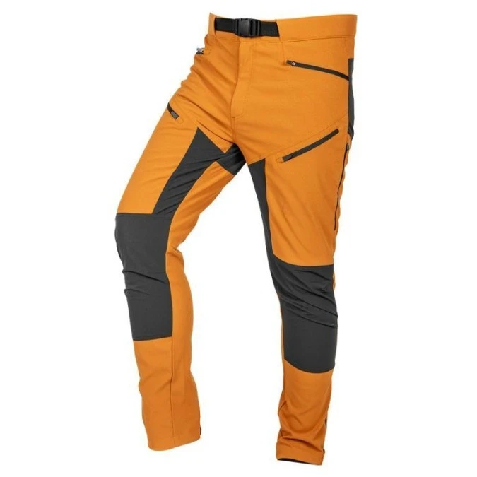 Spodnie robocze OUTDOOR, 4 way stretch, musztardowo‑szare, rozmiar S