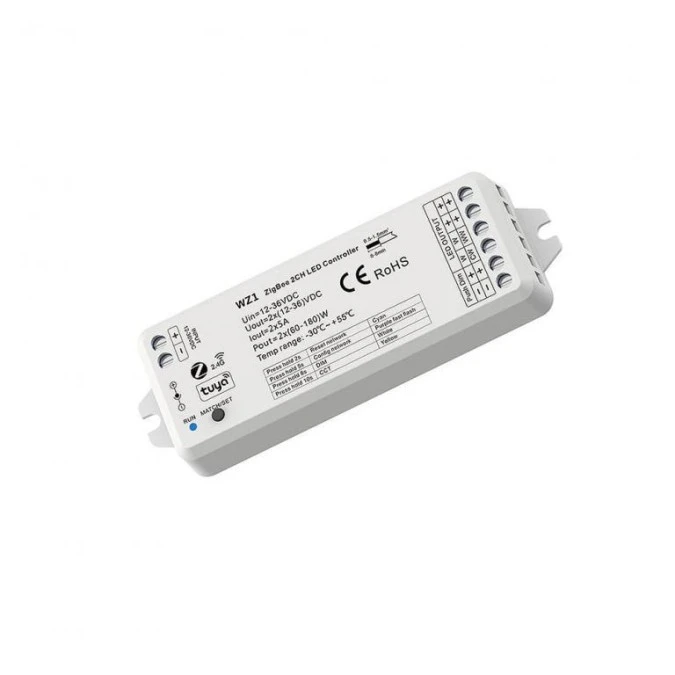 Ściemniacz LED 2w1 Skydance (ZigBee) ‑ Mono /CCT ‑ 12‑36V DC 10A ‑ Tuya ‑ WZ1