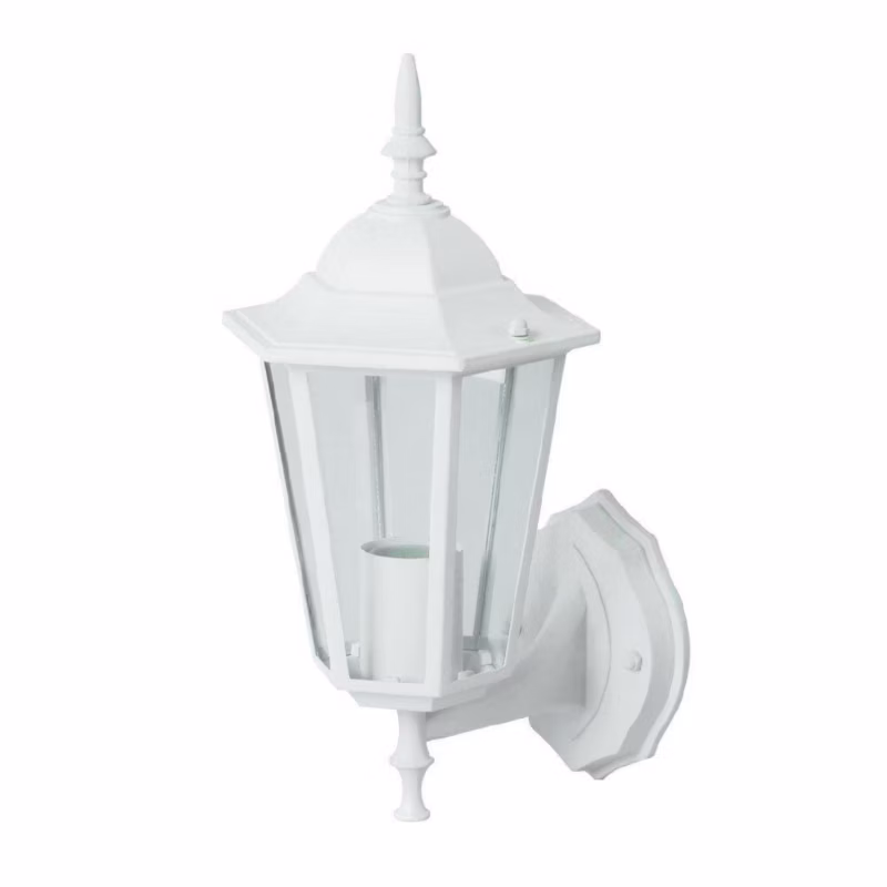 Kinkiet ścienny zewnętrzny V-TAC biały 1 x E27 x IP44 wym: 36 x 20,8 x 17 cm – 1 szt.