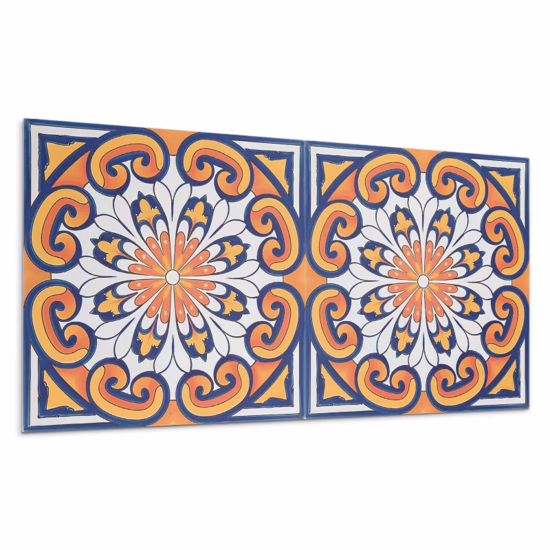 Kafelki samoprzylepne Wallfluent 40×20 cm Kwiatowy design z tłem w subtelnych odcieniach 10 szt.