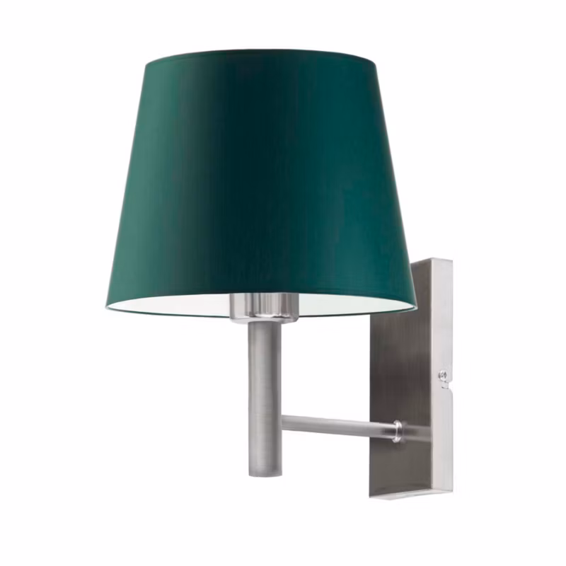 Kinkiet Volta Light Factory Grand Stal szczotkowana/Butelkowa zieleń Abażur 1xE27 1szt.