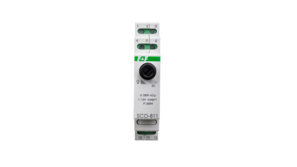 Ściemniacz przycisk szary 0-350VA 230V SCO-811