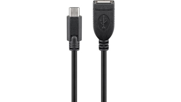 Przedłużacz USB 2.0 HighSpeed USB-A – USB-C 0,2m 55470