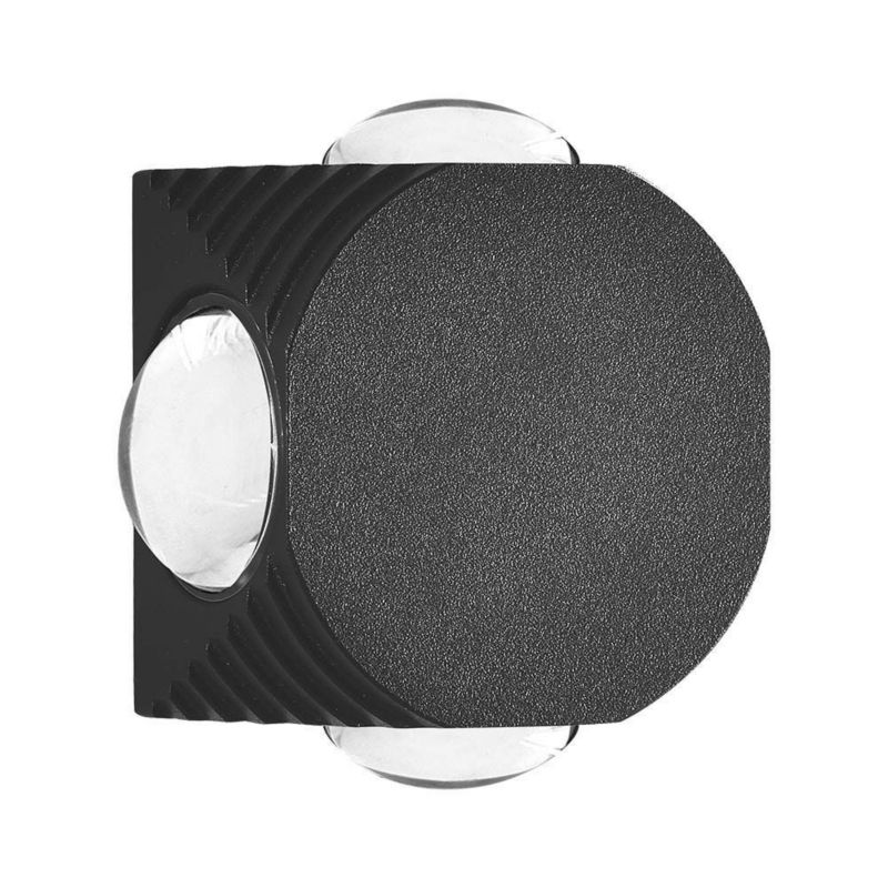 Kinkiet ścienny zewnętrzny V-TAC czarny LED 4W 3000K 390lm IP54 wym: 5 x 5 x 3 cm aluminium – 1 szt.