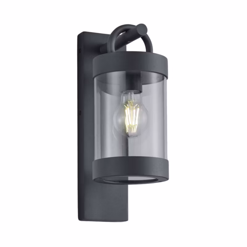Kinkiet ścienny zewnętrzny Trio Sambesi antracytowo-biały 1 x E27 x IP44 wym: 33 x 12,5 x 12,5 cm – 1 szt.
