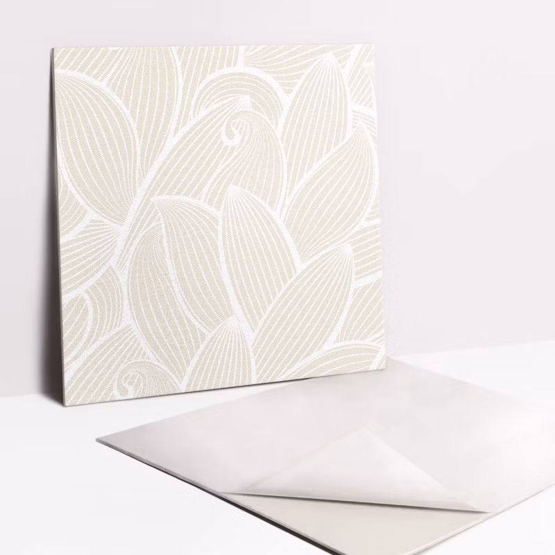 Kafelki samoprzylepne Tulup 30×30 cm Linearne liście 9 szt.