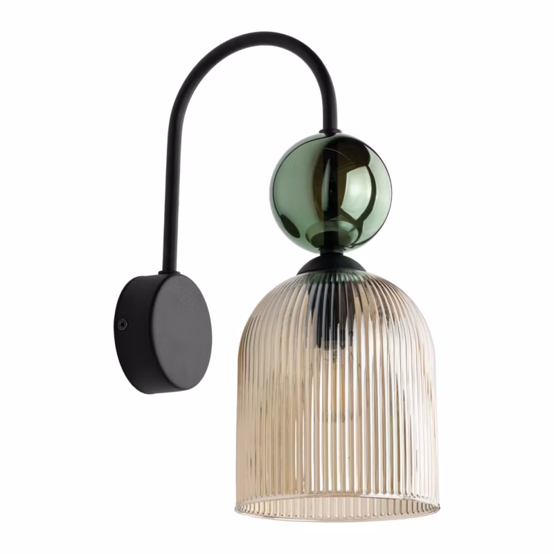 Kinkiet TK-Lighting Sophia zielony koniakowy 1Xe14 – 1 szt.