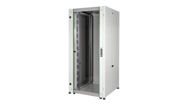 Szafa teleinformatyczna rack 19 cali Hyper Pro 32U 600×600, drzwi szklane, kolor szary Digitus Professional DN-51002
