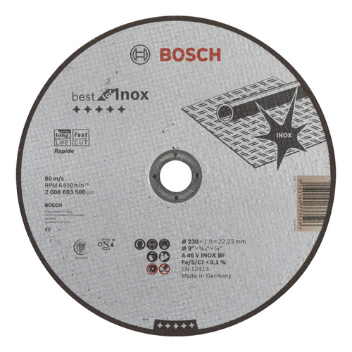 Tarcza do cięcia metalu Bosch 230×1,9mm Bosch 2608603500