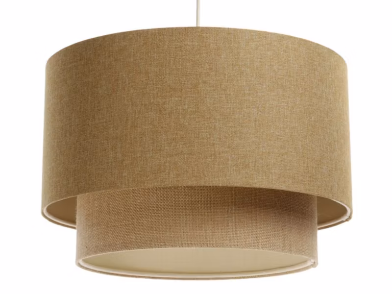 Lampa Bps Koncept wisząca ERUTAN DOUBLE 50 żółta/beżowa 1 szt
