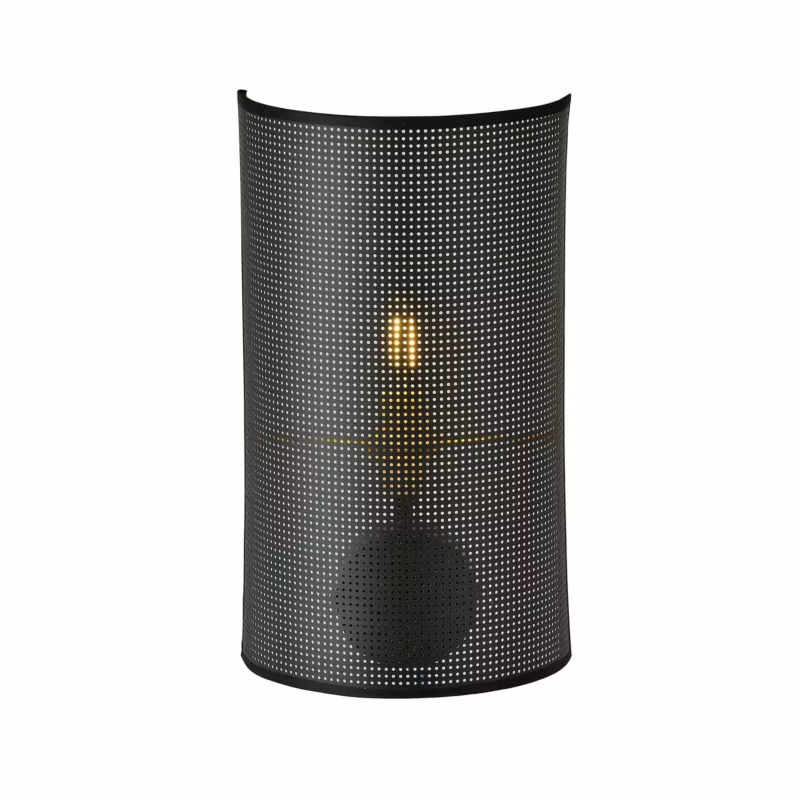 Kinkiet ścienny Emibig Aston czarno-złoty 1 x E14 x 10W IP20 wym: 32 x 18 cm – 1 szt.