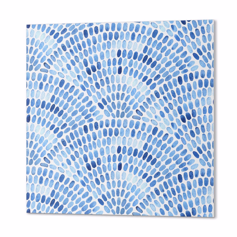 Komplet Kafelków PCV ArtPrintCave 30×30 cm Fale w akwareli 9 szt.