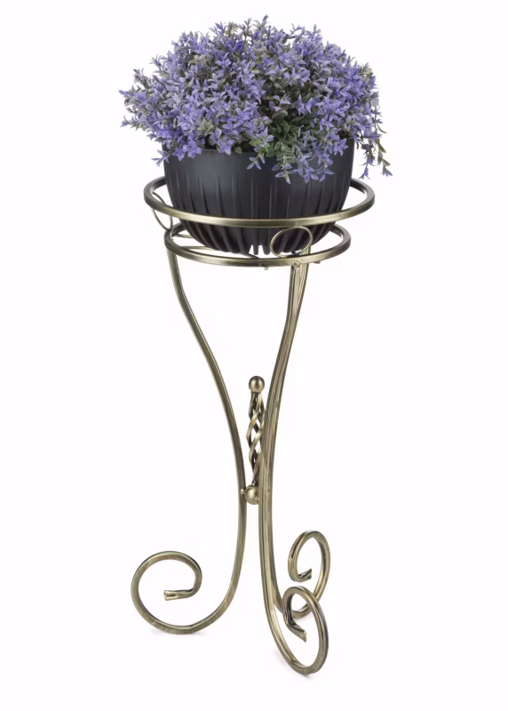 Kwietnik stojący Dąstal Metalowy Złoty 28×60 cm 1 szt.