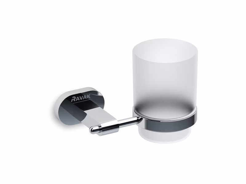 Kubek szklany Ravak z uchwytem Chrome CR 210.00 chrom 1szt