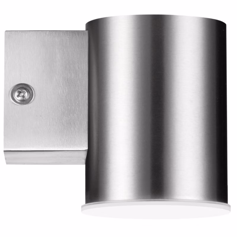 Kinkiet ścienny zewnętrzny Polux Nivero srebrny srebrny satyna LED 6.5W 4000K 450lm IP44 wym: 10 x 7,6 x 11 cm metal – 1 szt.