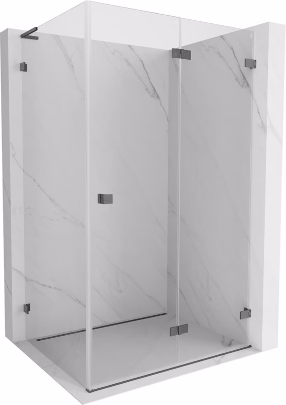 Kabina prysznicowa Mexen Lunar-F L gun gray 95×80 cm 1 szt.